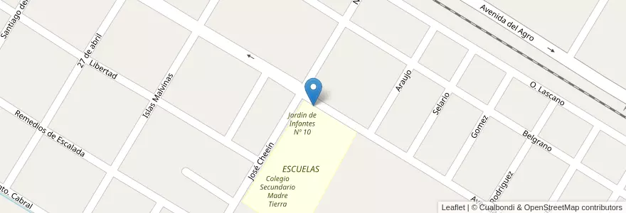Mapa de ubicacion de Centro Experimental Nº4 Maximio S.Victoria en 아르헨티나, Santiago Del Estero, Departamento Robles.