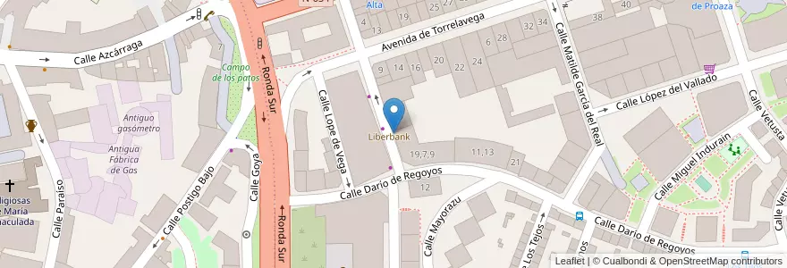 Mapa de ubicacion de Centro Infantil Luna en İspanya, Asturias, Asturias, Oviedo.