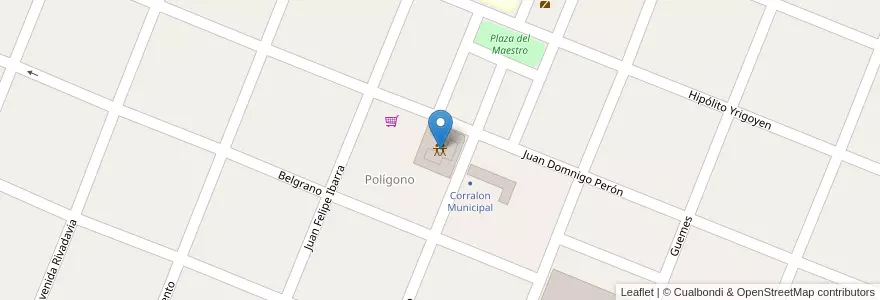 Mapa de ubicacion de Centro Integrador Comunitario en Argentina, Santiago Del Estero, Departamento Loreto, Loreto.