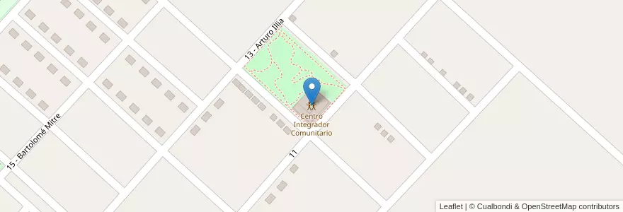 Mapa de ubicacion de Centro Integrador Comunitario en アルゼンチン, ブエノスアイレス州, Partido De Pila.