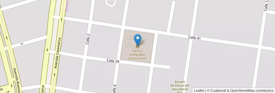 Mapa de ubicacion de Centro Integrador Comunitario en آرژانتین, استان بوئنوس آیرس, Partido De General Madariaga.