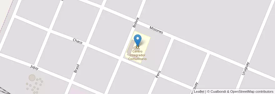 Mapa de ubicacion de Centro Integrador Comunitario en Argentine, Province De Buenos Aires, Partido De Puan.