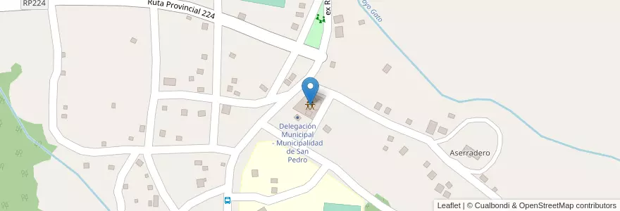 Mapa de ubicacion de Centro Integrador Comunitario en アルゼンチン, ミシオネス州, Departamento San Pedro, Municipio De San Pedro.