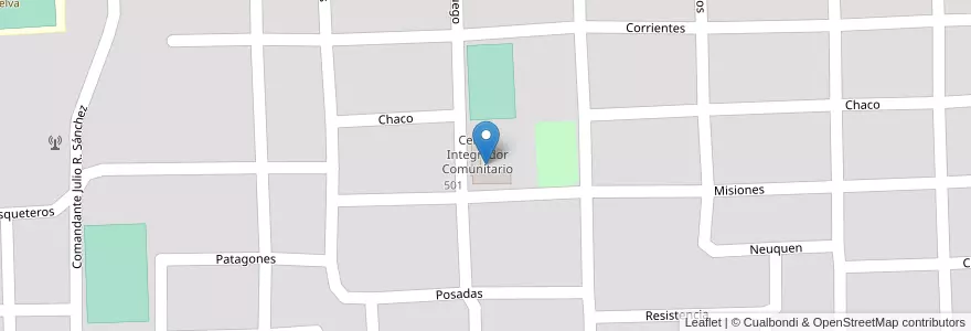 Mapa de ubicacion de Centro Integrador Comunitario en Arjantin, Misiones, Departamento Eldorado, Municipio De Eldorado, Eldorado.