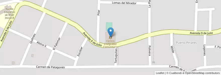 Mapa de ubicacion de Centro Integrador Comunitario en アルゼンチン, ミシオネス州, Departamento Eldorado, Municipio De Eldorado, Eldorado.