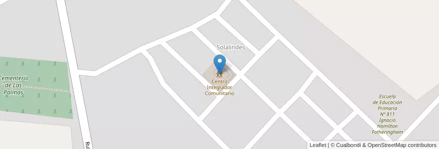 Mapa de ubicacion de Centro Integrador Comunitario en Аргентина, Чако, Departamento Bermejo, La Leonesa - Las Palmas, Municipio De Las Palmas.