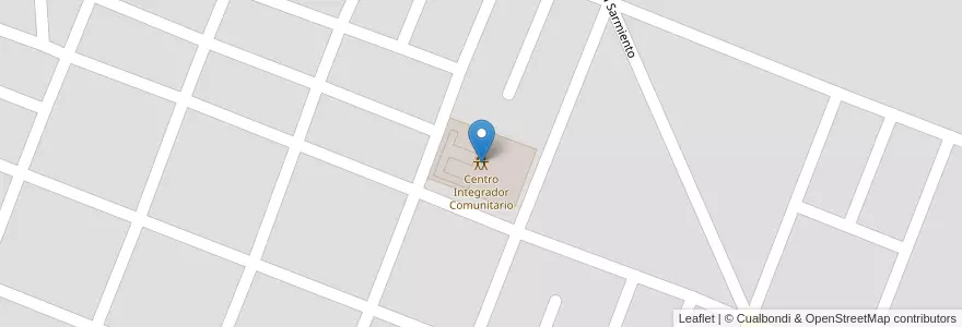 Mapa de ubicacion de Centro Integrador Comunitario en Argentina, Chaco, Departamento Veinticinco De Mayo, Municipio De Machagai, Machagai.