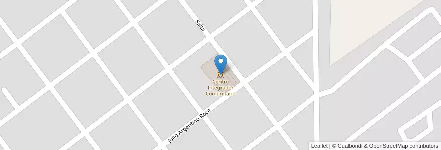 Mapa de ubicacion de Centro Integrador Comunitario en Argentinien, Chaco, Departamento Mayor Luis Jorge Fontana, Municipio De Coronel Du Graty, Coronel Du Graty.