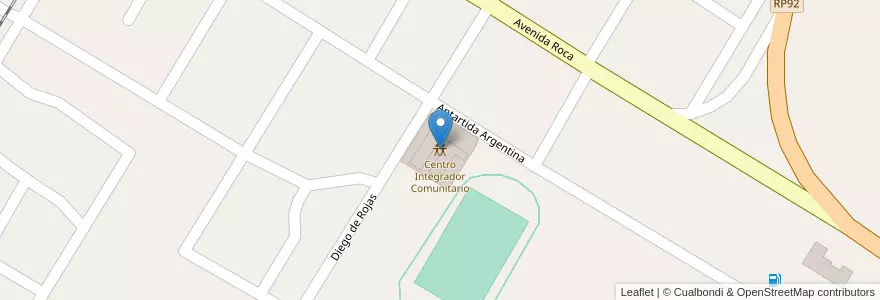Mapa de ubicacion de Centro Integrador Comunitario en Arjantin, Santiago Del Estero, Departamento Moreno.