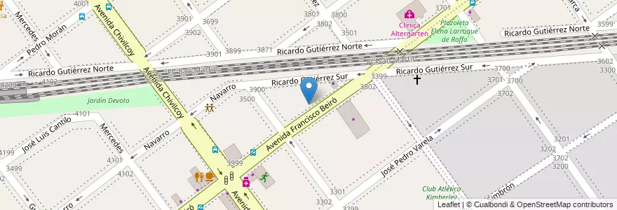 Mapa de ubicacion de Centro Integral de Natación, Villa Devoto en Argentina, Autonomous City Of Buenos Aires, Autonomous City Of Buenos Aires, Comuna 11.