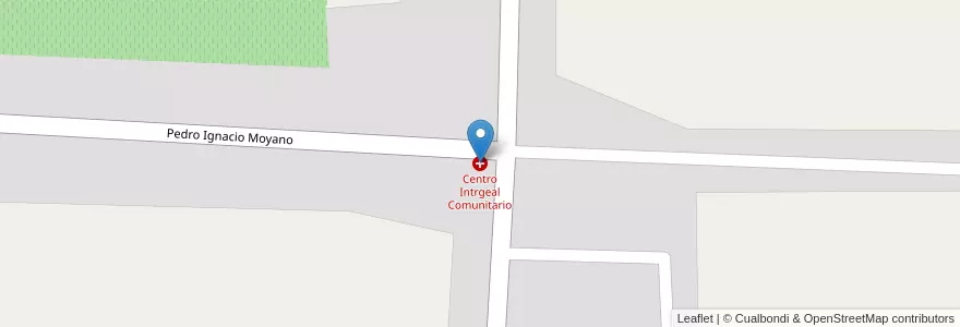 Mapa de ubicacion de Centro Intrgeal Comunitario en Arjantin, Şili, Mendoza, Distrito Gustavo André, Departamento Lavalle.