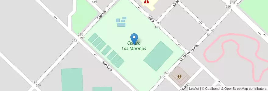 Mapa de ubicacion de Centro Los Marinos en Argentinien, Provinz Buenos Aires, Partido De Chacabuco, Chacabuco.