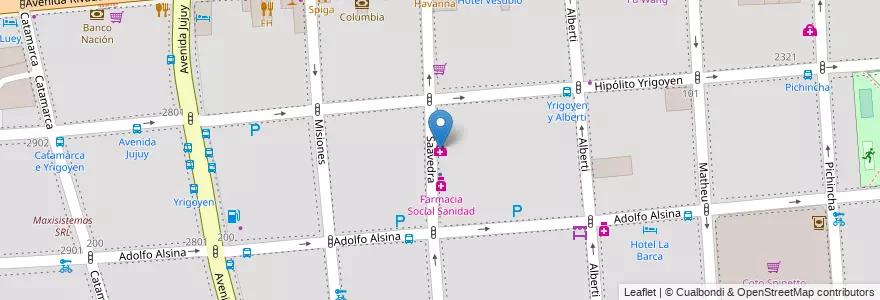 Mapa de ubicacion de Centro Materno Infantil Sanidad, Balvanera en الأرجنتين, Ciudad Autónoma De Buenos Aires, Comuna 3, Buenos Aires.