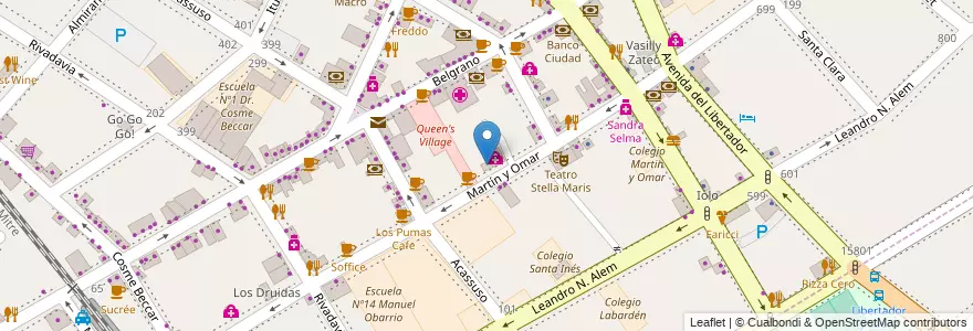 Mapa de ubicacion de Centro Medico en Arjantin, Buenos Aires, Partido De San Isidro, San Isidro.