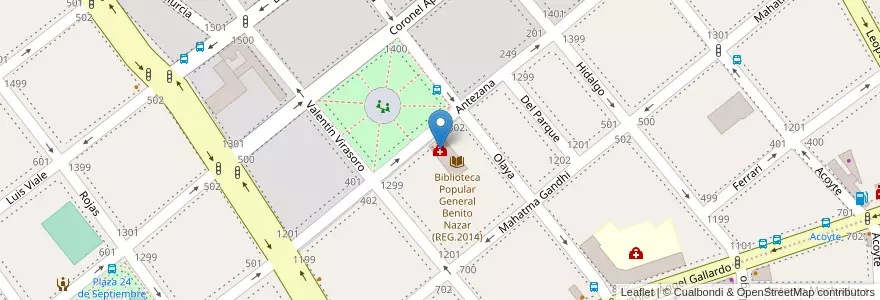 Mapa de ubicacion de Centro Médico Barrial Nº 27, Villa Crespo en Argentine, Ciudad Autónoma De Buenos Aires, Buenos Aires, Comuna 6.