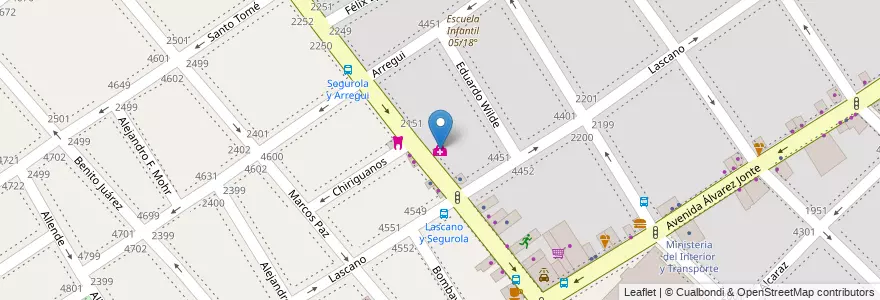 Mapa de ubicacion de Centro Médico Devoto, Monte Castro en Argentina, Autonomous City Of Buenos Aires, Autonomous City Of Buenos Aires, Comuna 10, Comuna 11.