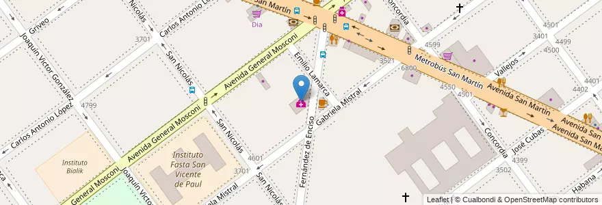 Mapa de ubicacion de Centro Medico Devoto, Villa Devoto en الأرجنتين, Ciudad Autónoma De Buenos Aires, Buenos Aires, Comuna 11.