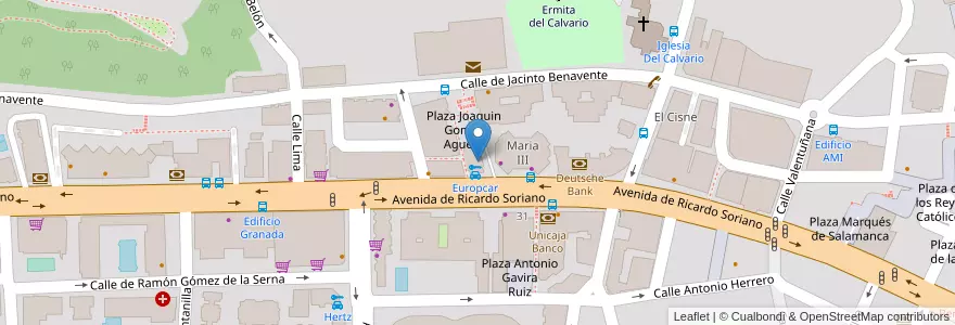 Mapa de ubicacion de Centro Medico Internacional en Spanien, Andalusien, Málaga, Costa Del Sol Occidental, Marbella.