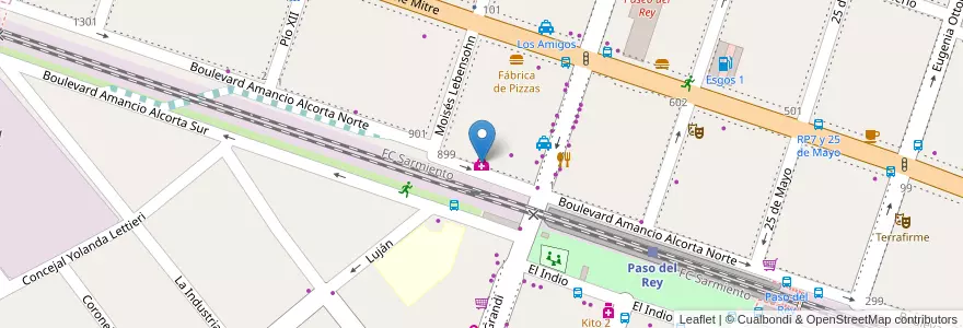 Mapa de ubicacion de Centro Médico La Salita en Arjantin, Buenos Aires, Partido De Moreno, Partido De Merlo, Merlo.