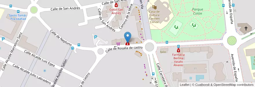 Mapa de ubicacion de Centro Médico Majadahonda en إسبانيا, منطقة مدريد, منطقة مدريد, Área Metropolitana De Madrid Y Corredor Del Henares, Majadahonda.
