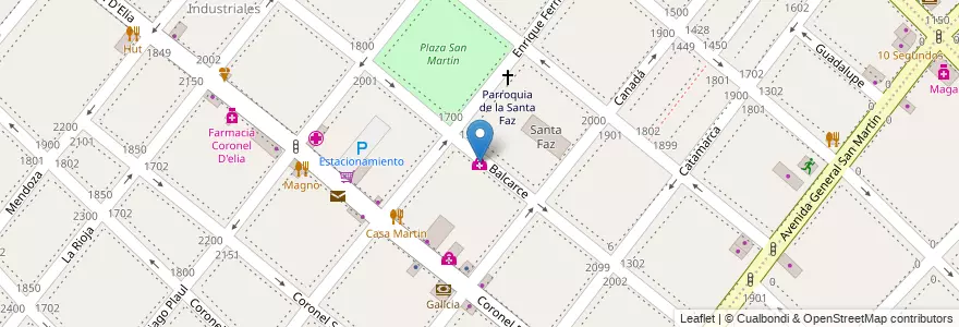 Mapa de ubicacion de Centro Medico Sala Salud en Аргентина, Буэнос-Айрес, Partido De Lanús, Lanús Oeste.