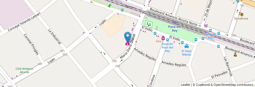 Mapa de ubicacion de Centro Médico San Augusto en Argentinië, Buenos Aires, Partido De Merlo, Merlo.
