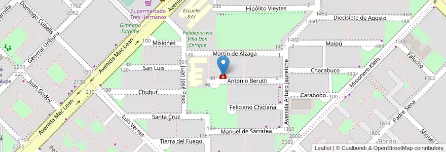Mapa de ubicacion de Centro Médico San Camilo en Arjantin, Chaco, Departamento San Fernando, Resistencia, Resistencia.