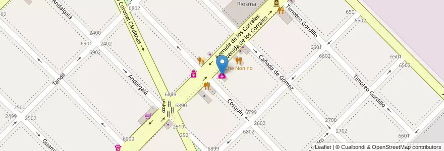 Mapa de ubicacion de Centro Médico Santa Cecilia, Mataderos en آرژانتین, Ciudad Autónoma De Buenos Aires, Comuna 9, Buenos Aires.
