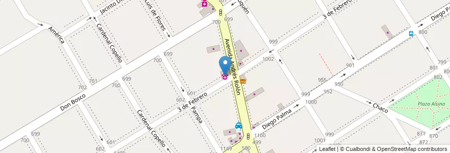 Mapa de ubicacion de Centro Médico Veterinario Dr. Planas en Argentinië, Buenos Aires, Partido De San Isidro, San Isidro.