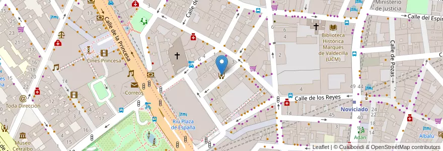 Mapa de ubicacion de Centro Municipal de Mayores Dos Amigos en Испания, Мадрид, Мадрид, Área Metropolitana De Madrid Y Corredor Del Henares, Мадрид.
