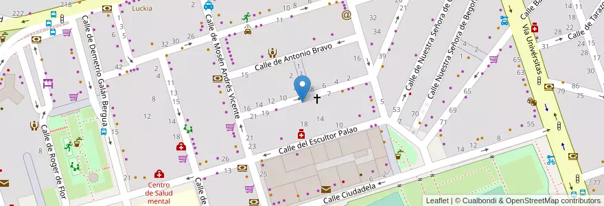 Mapa de ubicacion de Centro Municipal e Tiempo Libre El Cuco en Испания, Арагон, Сарагоса, Zaragoza, Сарагоса.