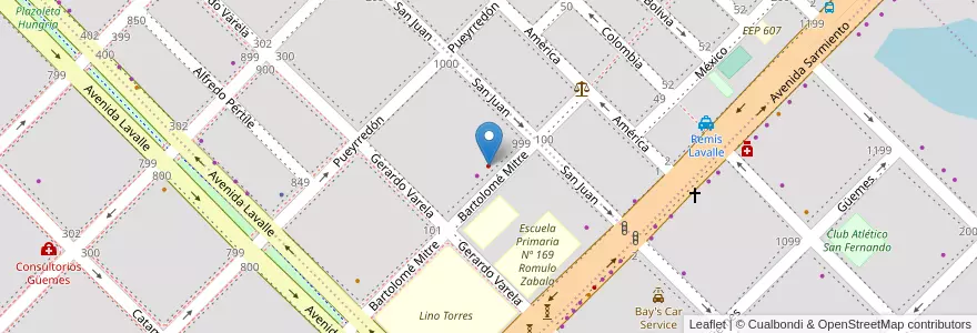Mapa de ubicacion de Centro Odontológico en Argentinien, Chaco, Departamento San Fernando, Resistencia, Resistencia.