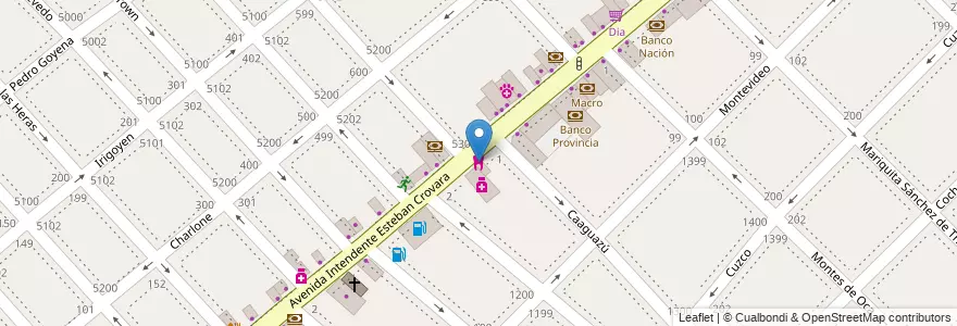 Mapa de ubicacion de Centro Odontologico Ciudad Madero en Argentinië, Buenos Aires, Partido De La Matanza, La Tablada.