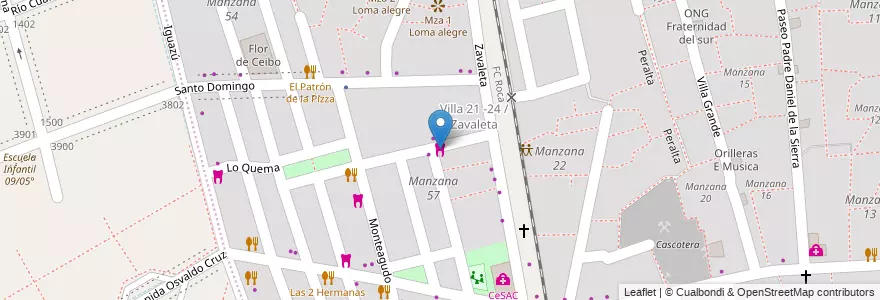 Mapa de ubicacion de Centro Odontológico Guadalupe, Barracas en 阿根廷, Ciudad Autónoma De Buenos Aires, Comuna 4, 布宜诺斯艾利斯.