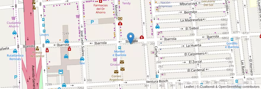 Mapa de ubicacion de Centro Odontológico, Liniers en آرژانتین, Ciudad Autónoma De Buenos Aires, Comuna 9, Buenos Aires.