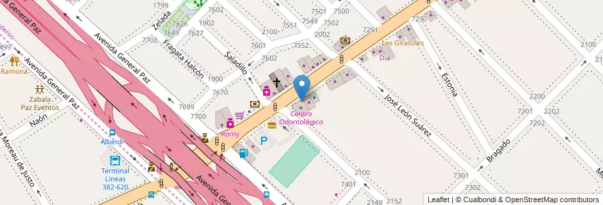 Mapa de ubicacion de Centro Odontológico, Mataderos en アルゼンチン, Ciudad Autónoma De Buenos Aires, ブエノスアイレス.