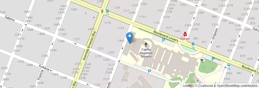 Mapa de ubicacion de Centro Oncológico Pergamino en Argentinië, Buenos Aires, Partido De Pergamino.
