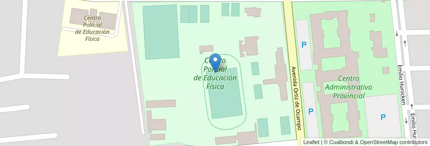 Mapa de ubicacion de Centro Policial de Educación Física en Argentinien, La Rioja, Departamento Capital, La Rioja.