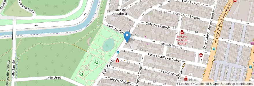 Mapa de ubicacion de Centro Privado de Educación Infantil La Virgen Niña en Espanha, Aragão, Saragoça, Zaragoza, Saragoça.