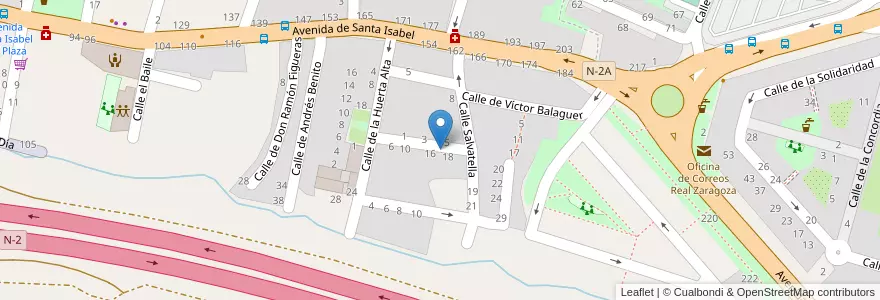 Mapa de ubicacion de Centro Privado de Educación Infantil Zaraduendes en إسبانيا, أرغون, سرقسطة, Zaragoza, سرقسطة.