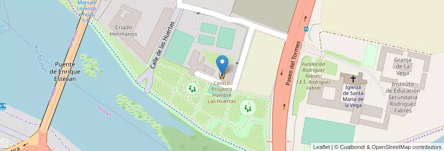 Mapa de ubicacion de Centro Proyecto Hombre Las Huertas en Espanha, Castela E Leão, Salamanca, Campo De Salamanca, Salamanca.