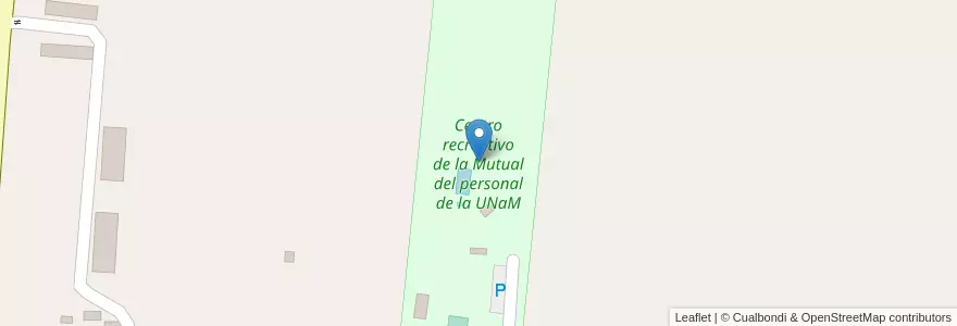 Mapa de ubicacion de Centro recreativo de la Mutual del personal de la UNaM en Argentina, Misiones, Departamento Candelaria, Municipio De Candelaria.
