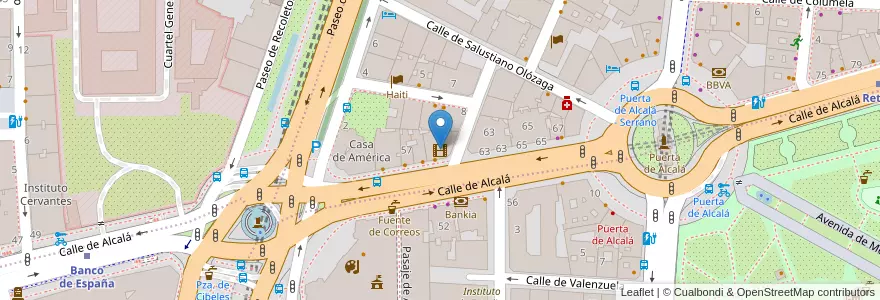 Mapa de ubicacion de Centro Ruso en Spain, Community Of Madrid, Community Of Madrid, Área Metropolitana De Madrid Y Corredor Del Henares, Madrid.