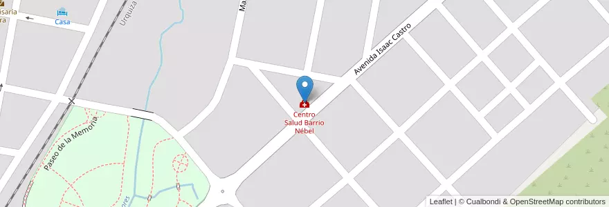 Mapa de ubicacion de Centro Salud Barrio Nébel en الأرجنتين, إنتري ريوس, Departamento Concordia, Distrito Suburbios, Concordia, Concordia.