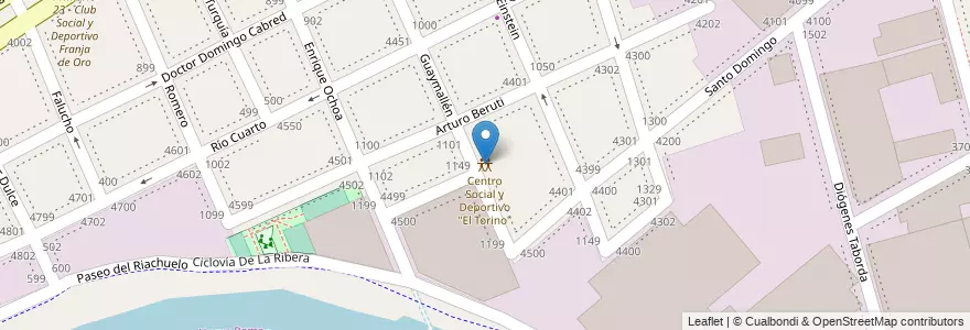 Mapa de ubicacion de Centro Social y Deportivo "El Torino", Nueva Pompeya en Argentinië, Ciudad Autónoma De Buenos Aires, Comuna 4, Buenos Aires.