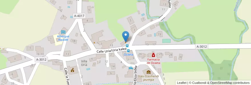 Mapa de ubicacion de Centro Sociocultural Perretxiko en España, Euskadi, Araba/Álava, Arabako Lautada/Llanada Alavesa, Barrundia.