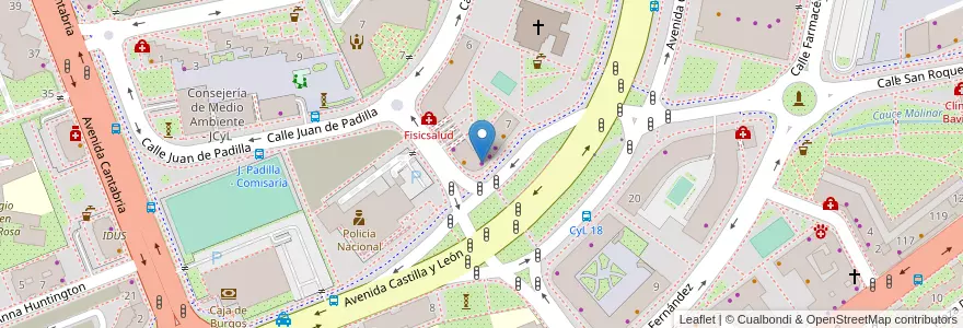 Mapa de ubicacion de Centro Técnico de Conductores en إسبانيا, قشتالة وليون, برغش, Alfoz De Burgos, برغش.