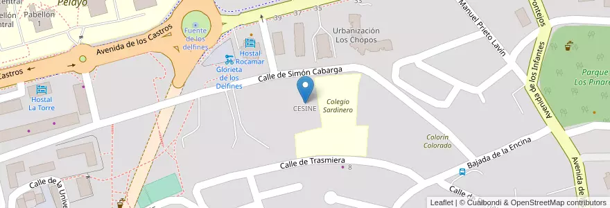 Mapa de ubicacion de Centro Universitario CESINE en Spagna, Cantabria, Cantabria, Santander, Santander.