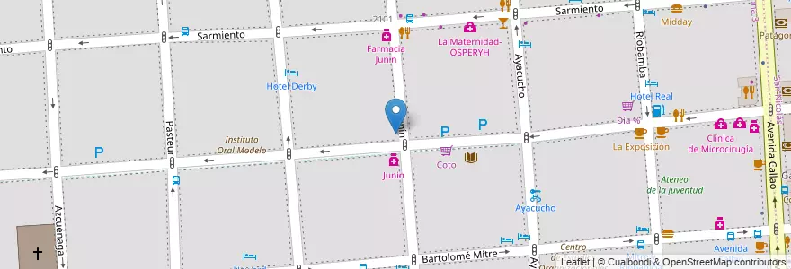 Mapa de ubicacion de Centro Universitario de Idiomas, Balvanera en Argentinien, Ciudad Autónoma De Buenos Aires, Comuna 3, Buenos Aires.
