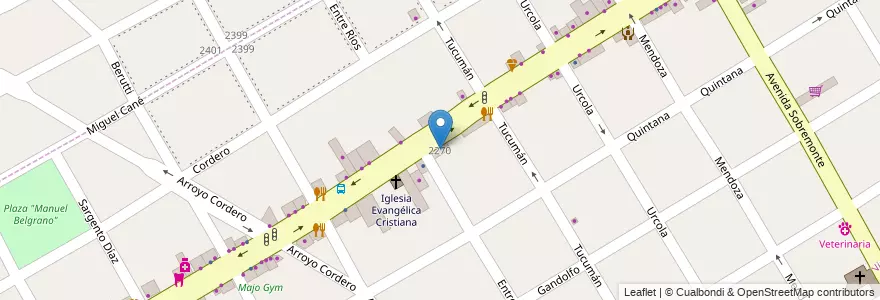 Mapa de ubicacion de Centro Universitario Municipal en Arjantin, Buenos Aires, Partido De San Fernando, Victoria.